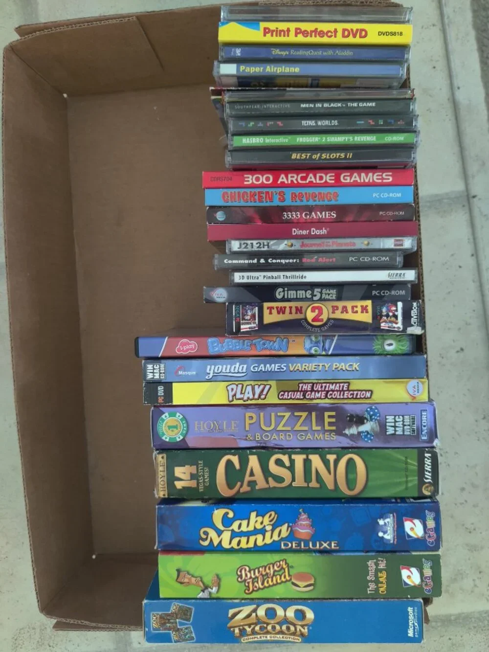 Vintage Lot of 28 PC CD-Rom Video Games and Miscellaneous